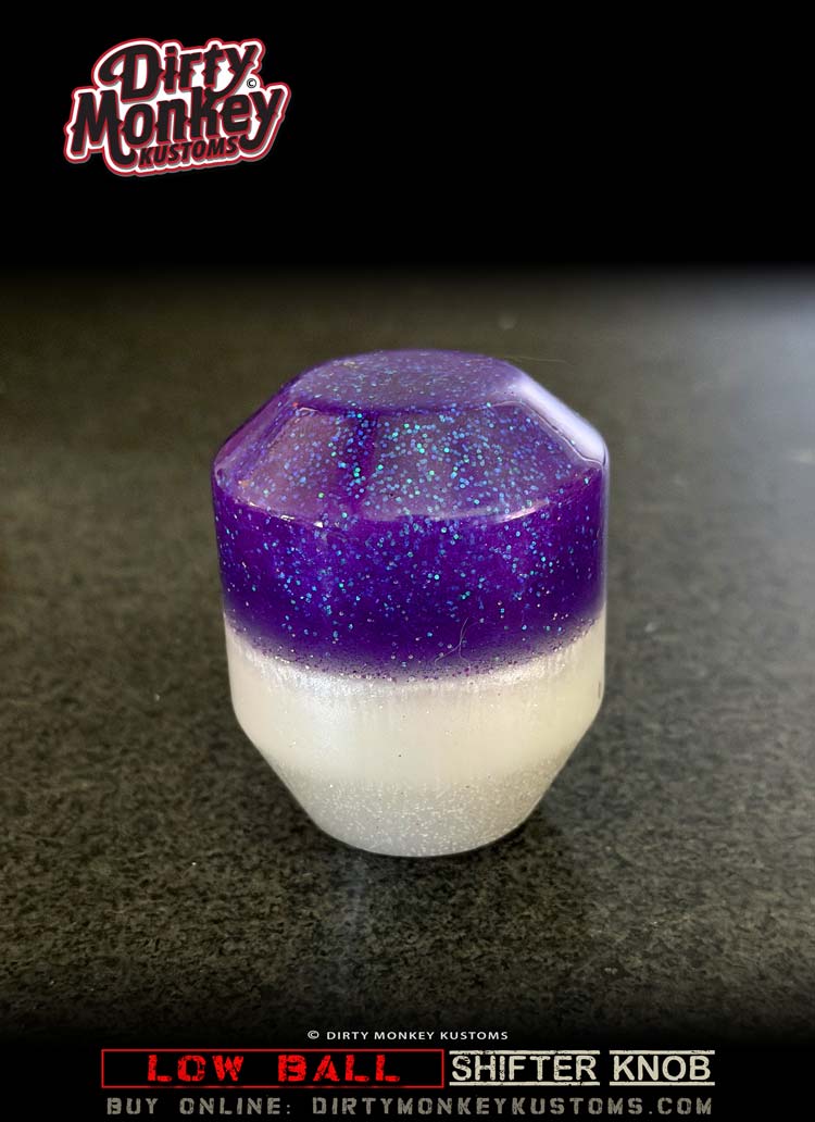 Low Ball - Purple Retro Muscle Car Shifter Knob - 14