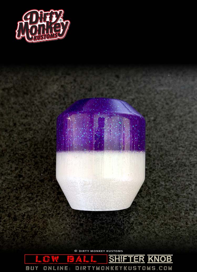 Low Ball - Purple Retro Muscle Car Shifter Knob - 14