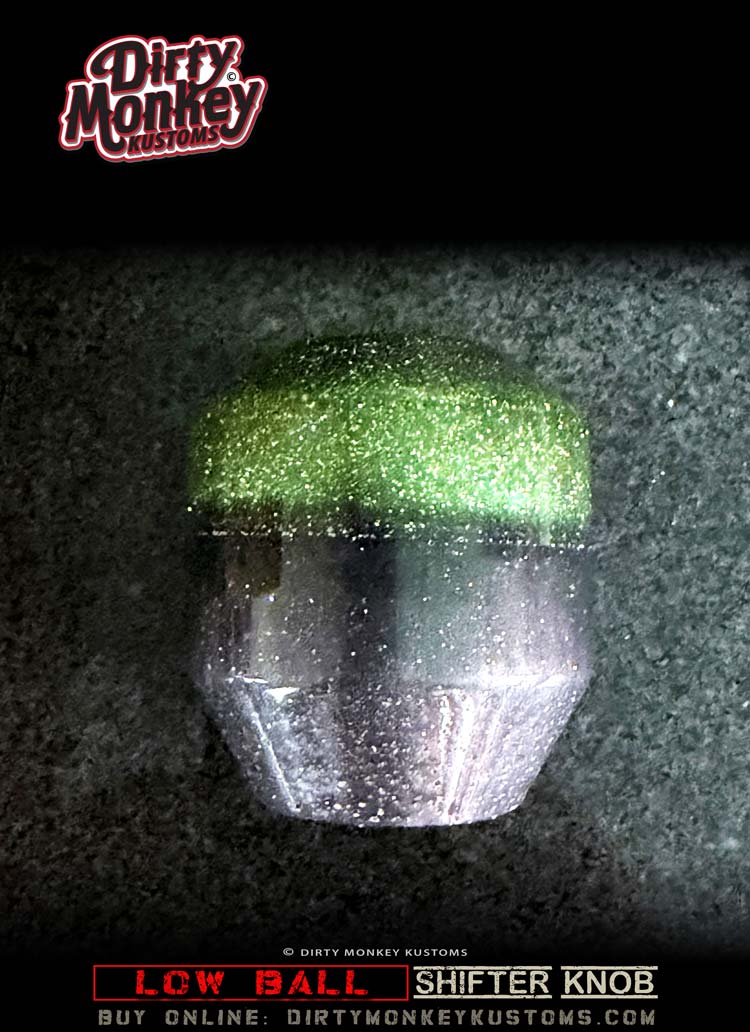 Low Ball - Green Retro Shifter Knob - 16