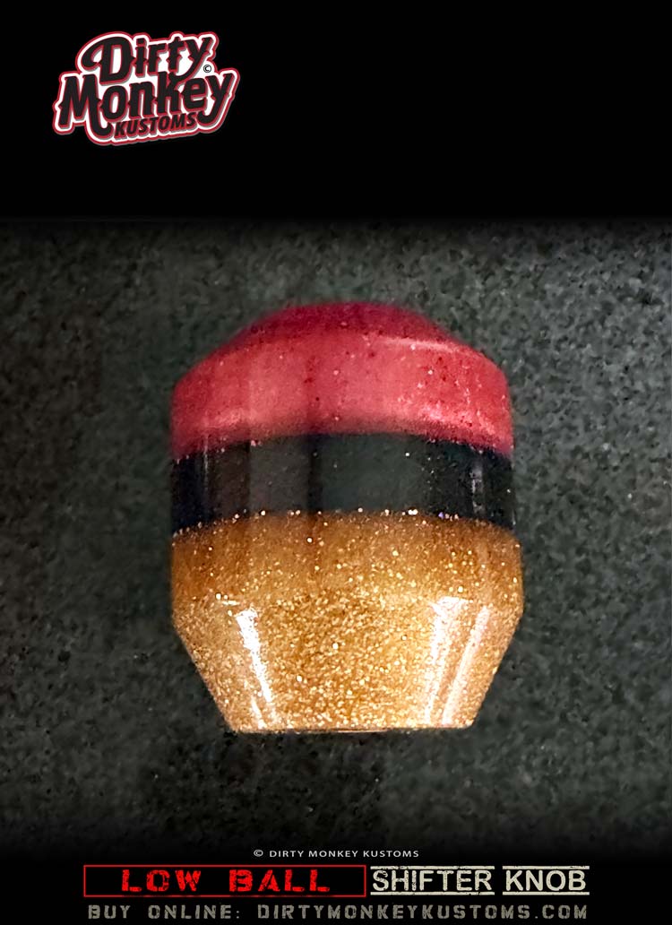 Low Ball - Red Rat Rod Shifter Knob - 18