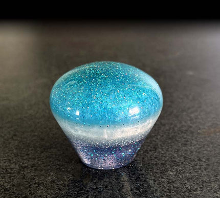 O'l Skool Classic Blue Custom Car Shifter Knob - 6