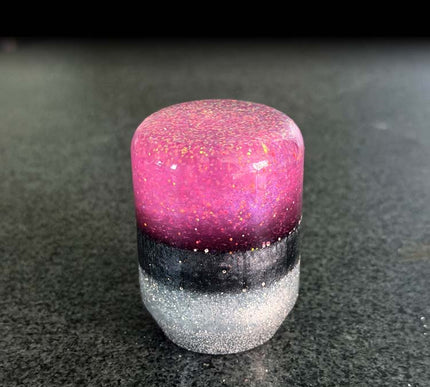 2oz 'Stubby'- Pink Metal Flake Shifter Knob - 5