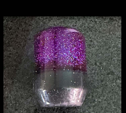 2oz 'Stubby'- Kustom Purple Metal Flake Shifter Knob - 6