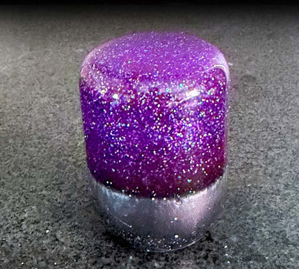 Stubby - Purple Retro Metal Flake Shifter Knob - 06
