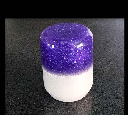 2oz 'Stubby'- Kustom Purple Metal Flake Shifter Knob - 8