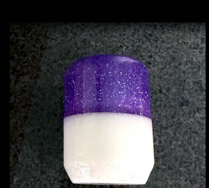 2oz 'Stubby'- Kustom Purple Metal Flake Shifter Knob - 8