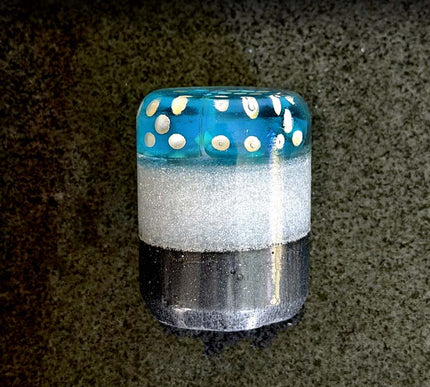 2oz 'High Roller'- Silver Metal Flake Shifter Knob - 2