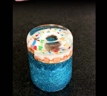 2 oz. Deluxe - 'DOH" Blue Metal Flake Shifter Knob - 3