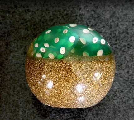 'High Roller' Canon Ball - Gold Metal Flake Shifter Knob - 5