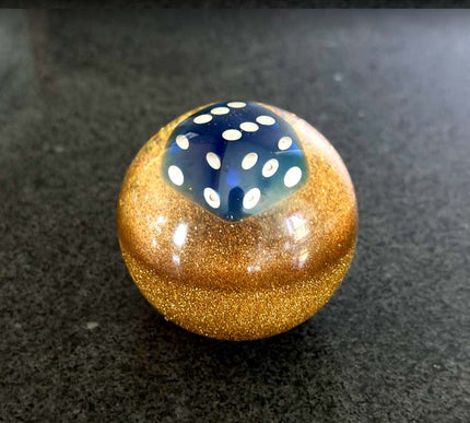 'Lucky Dice' Fast Ball - Metal Flake Shifter Knob - 5