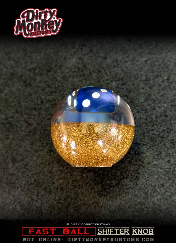 'Lucky Dice' Fast Ball - Metal Flake Shifter Knob - 5