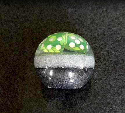 'Lucky Dice' Fast Ball - Silver Metal Flake Shifter Knob - 6