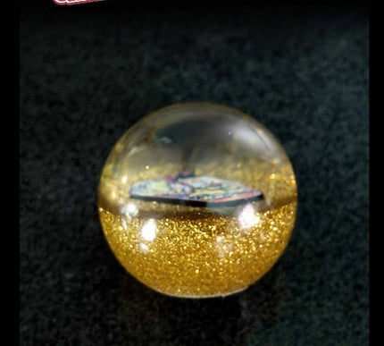 'Tequila Sunrise' Deluxe - Fast Ball - Gold Metal Flake Shifter Knob - 11