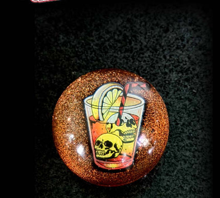 'Tequila Sunrise' Deluxe - Fast Ball - Copper Metal Flake Shifter Knob - 12