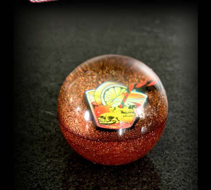 'Tequila Sunrise' Deluxe - Fast Ball - Copper Metal Flake Shifter Knob - 12