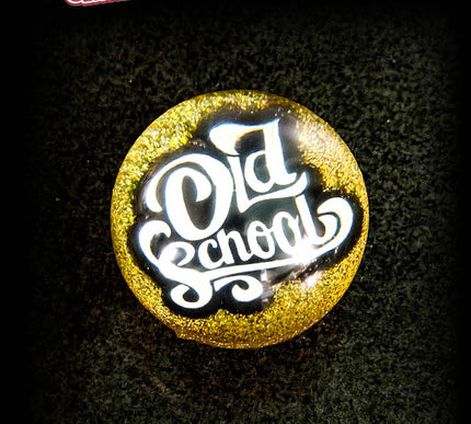 'Old School' Deluxe - Fast Ball - Golden Metal Flake Shifter Knob - 14