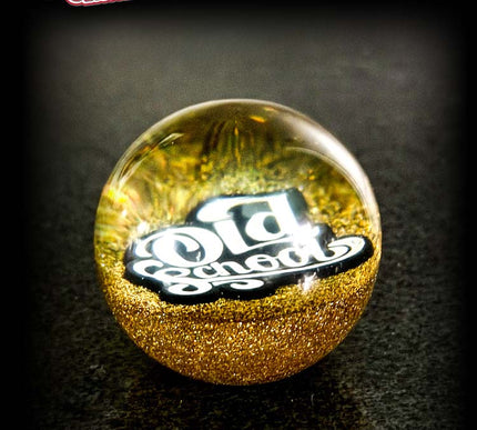 'Old School' Deluxe - Fast Ball - Golden Metal Flake Shifter Knob - 14