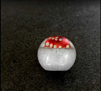 'Lucky' Jaw Breaker - Silver Metal Flake Shifter Knob - 1