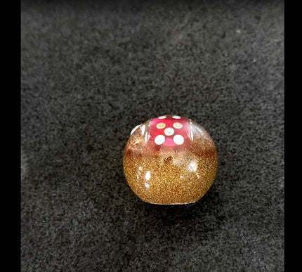 'Lucky' Jaw Breaker - Gold Metal Flake Shifter Knob - 2