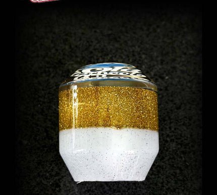 Low Ball 'Old School' - Deluxe - Gold Metal Flake Shifter Knob - 8
