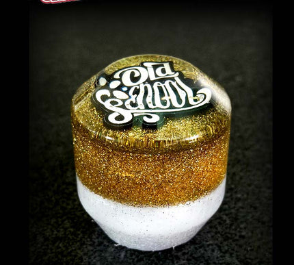 Low Ball 'Old School' - Deluxe - Gold Metal Flake Shifter Knob - 8