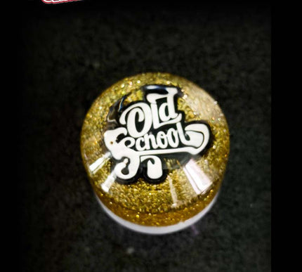 Low Ball 'Old School' - Deluxe - Gold Metal Flake Shifter Knob - 8