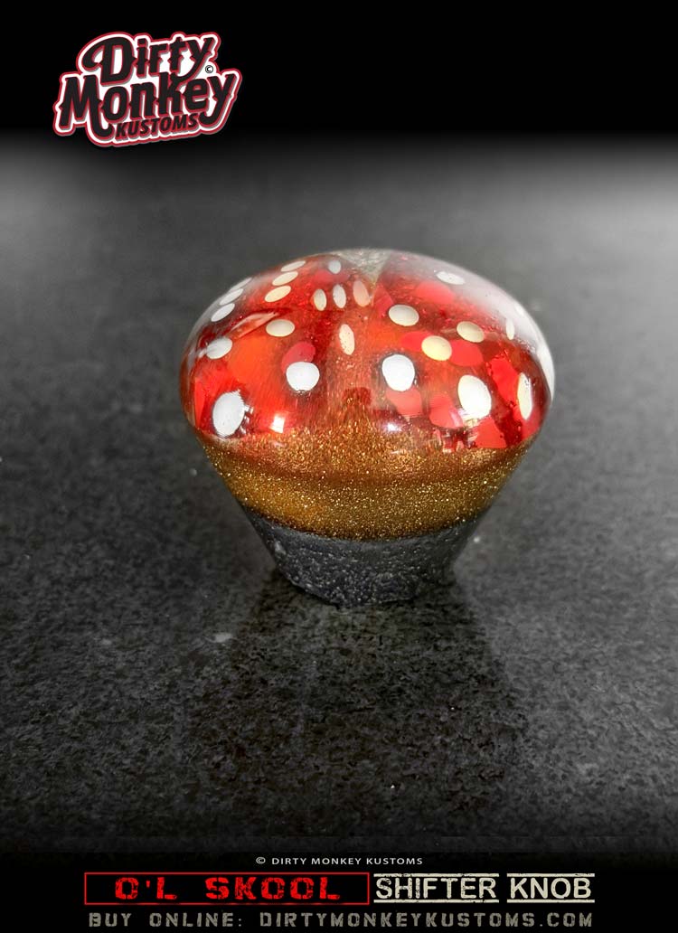 'Lucky' O'l Skool - Classic Metal Flake Shifter Knob - 1