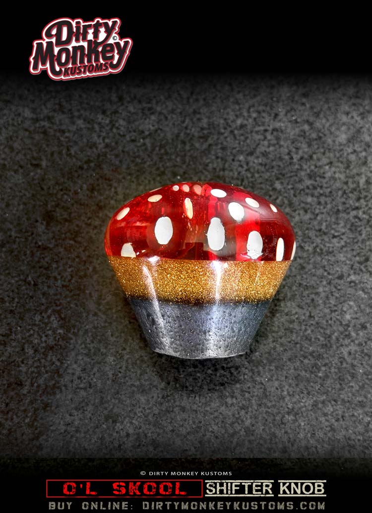 'Lucky' O'l Skool - Classic Metal Flake Shifter Knob - 1