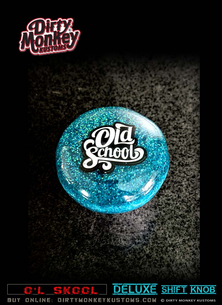 O'l Skool Deluxe - 'Old School' - Classic Metal Flake Shifter Knob - 2