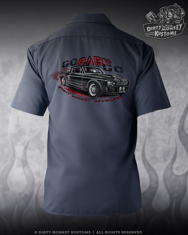 Eleanor Mustang  Mechanic Shirt (Air Force Blue)
