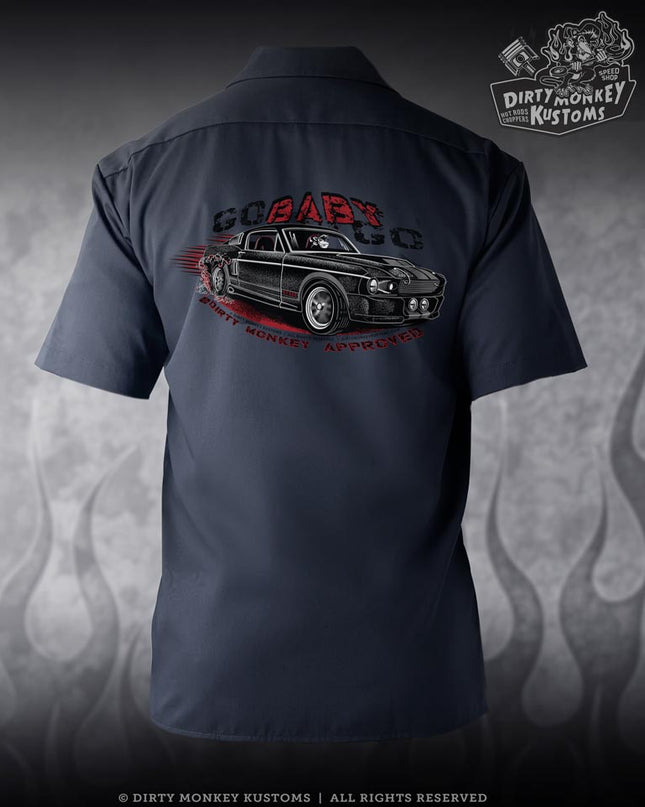 Eleanor Mustang  Mechanic Shirt (Navy Blue)