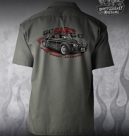 Eleanor Mustang  Mechanic Shirt (Olive Green)