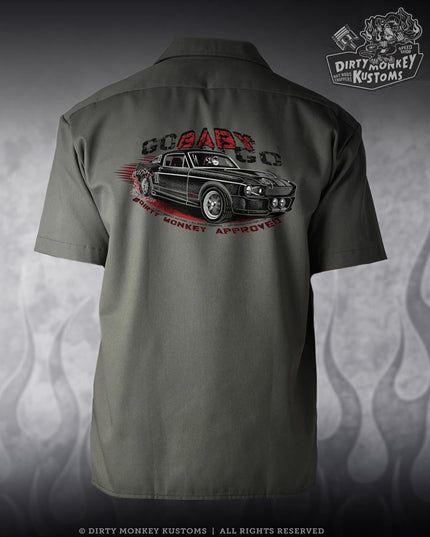 Eleanor Mustang  Mechanic Shirt (Olive Green)