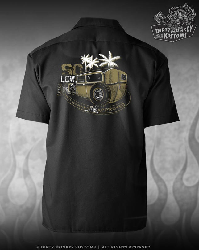 So Low Ratrod Mechanic Shirt (Black)