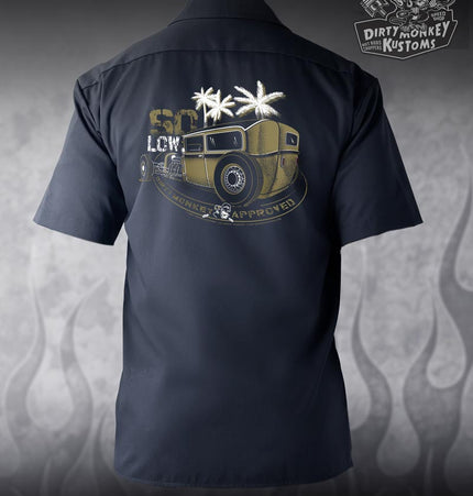 So Low Ratrod Mechanic Shirt (Navy)