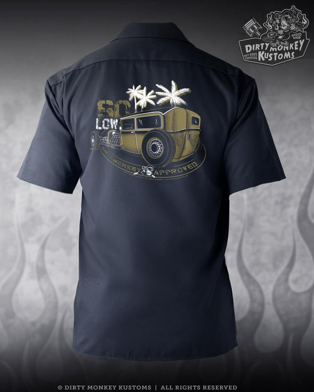 So Low Ratrod Mechanic Shirt (Navy)