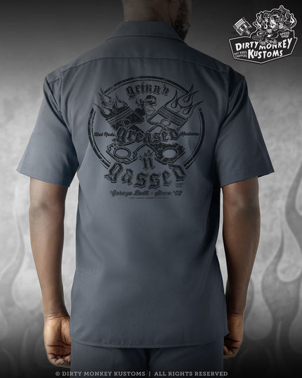 Crossed Pistons - Limited Edition  Mechanic Shirt (Air Force Blue)