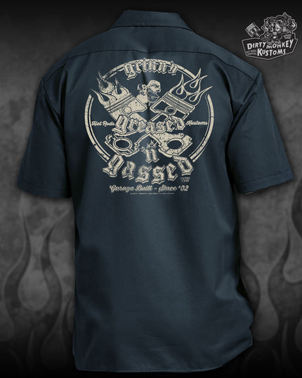 Crossed Pistons - Limited Edition (Air Force Blue / White) Mechanic Shirt