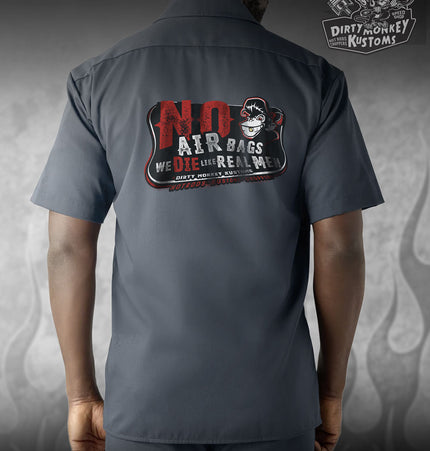 No Air Bags - Limited Edition  Mechanic Shirt (Air Force Blue)