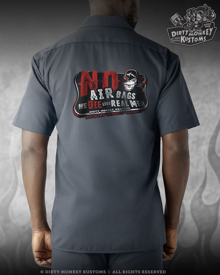 No Air Bags - Limited Edition  Mechanic Shirt (Air Force Blue)