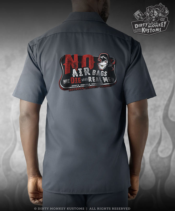 No Air Bags - Limited Edition  Mechanic Shirt (Air Force Blue)
