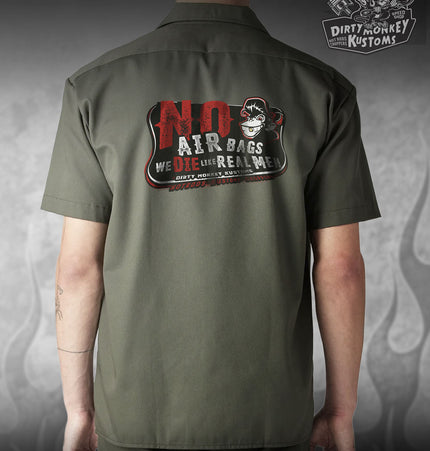 No Air Bags - Limited Edition  Mechanic Shirt (Olive Green)