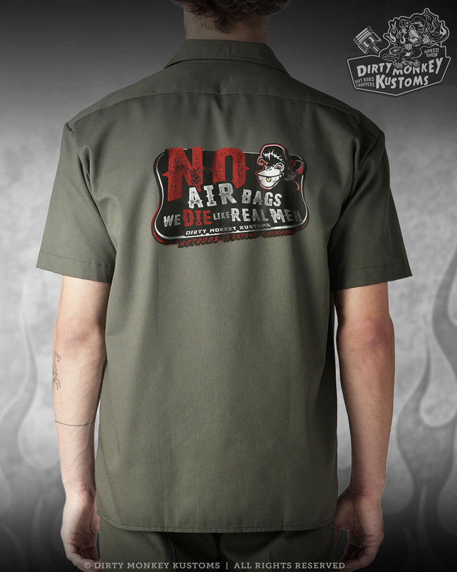 No Air Bags - Limited Edition  Mechanic Shirt (Olive Green)
