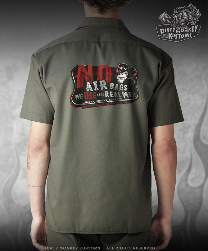 No Air Bags - Limited Edition  Mechanic Shirt (Olive Green)