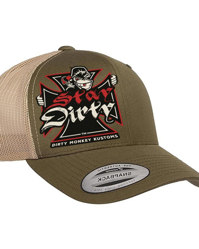 Shit Show Cycles Biker Hat - in Moss/Khaki