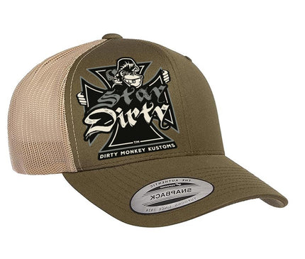 Shit Show Cycles Biker Hat - in Moss/Khaki