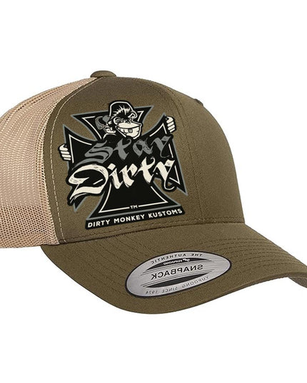 Shit Show Cycles Biker Hat - in Moss/Khaki