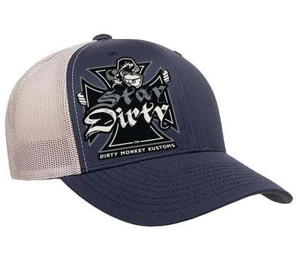 Shit Show Cycles Biker Hat - in Navy/Silver