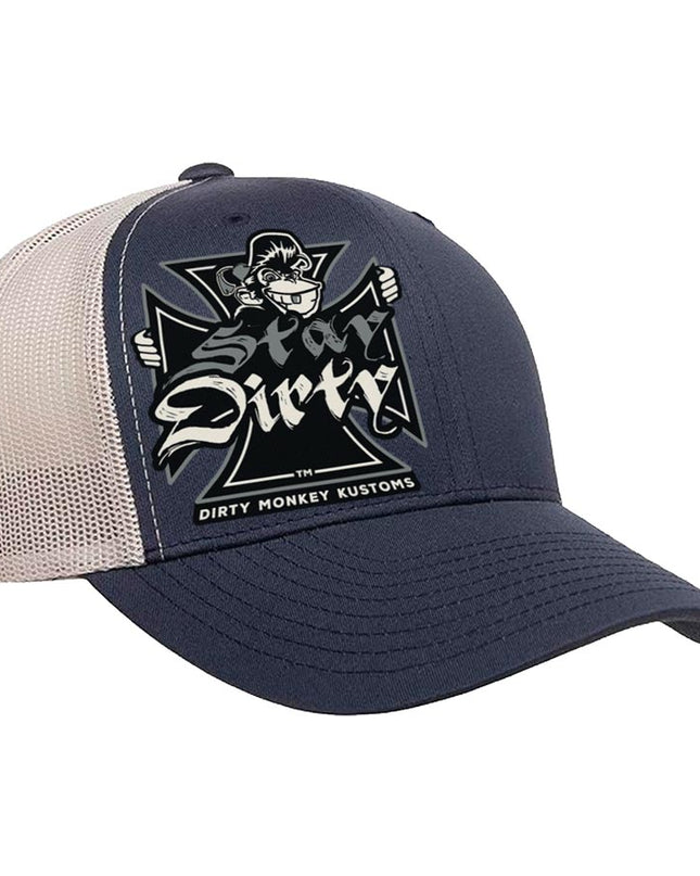 Shit Show Cycles Biker Hat - in Navy/Silver