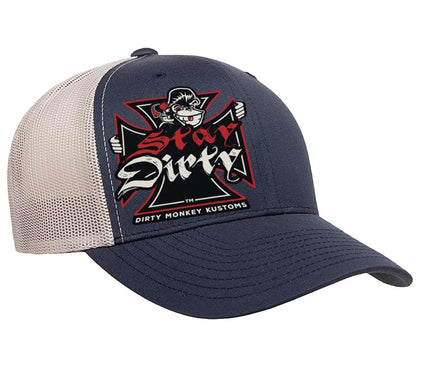 Shit Show Cycles Biker Hat - in Navy/Silver